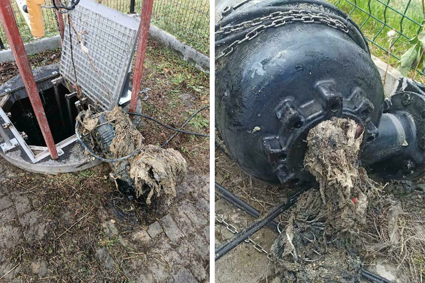 Kanalizacyjny horror. Co mieszkańcy Gminy Chorkówka spuszczają w toalecie?